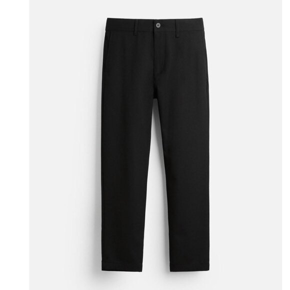 ZARA The Melange Black Pant Slim Bi Stretch Trousers Elegant Formal Size 29 NEW - Picture 4 of 13
